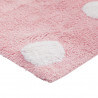 Tapis reversible en coton rose pour enfant Topos Lorena Canals