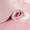 Tapis reversible en coton rose pour enfant Topos Lorena Canals