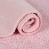 Tapis reversible en coton rose pour enfant Topos Lorena Canals