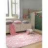 Tapis reversible en coton rose pour enfant Topos Lorena Canals