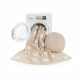 Tapis reversible en coton beige pour enfant Topos Lorena Canals
