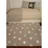 Tapis rectangulaire en coton bleu enfant Topos Lorena Canals