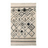 Tapis en coton lavable en machine beige Bereber Ethnic Lorena Canals