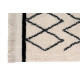 Tapis avec franges ethnique beige de salon Bereber CrissCross Lorena Canals