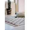 Tapis avec franges ethnique beige de salon Bereber CrissCross Lorena Canals