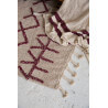 Tapis beige lavable en machine fait main Bereber Burgundy Lorena Canals