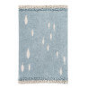 Tapis enfant bleu océan lavable en machine Ocean Shore Lorena Canals