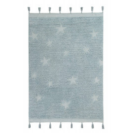 Tapis enfant fait main en coton Hippy Stars Lorena Canals