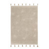 Tapis enfant beige fait main en coton Hippy Stars Lorena Canals