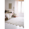 Tapis enfant beige fait main en coton Hippy Stars Lorena Canals