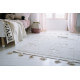 Tapis enfant beige fait main en coton Hippy Stars Lorena Canals