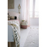 Tapis enfant beige fait main en coton Hippy Stars Lorena Canals