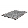 Tapis rayé design anthracite à courtes mèches Sitka