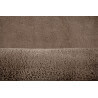 Tapis taupe en polyester moelleux Calypso