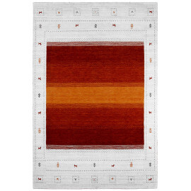 Tapis viscose et laine ethnique multicolore Rush