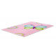 Tapis pour chambre de fille doux multicolore Butterfly