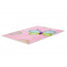 Tapis pour chambre de fille doux multicolore Butterfly