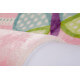 Tapis pour chambre de fille doux multicolore Butterfly