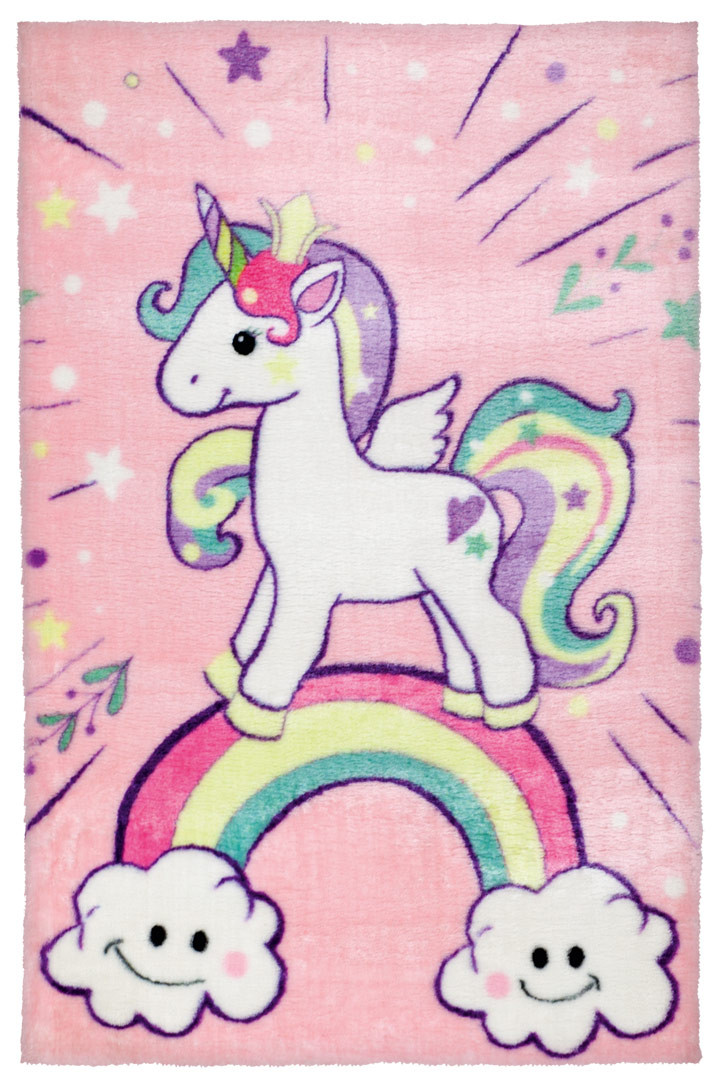 Ensemble tapis toilette licorne