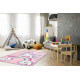 Tapis doux pour fille multicolore Licorne