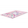 Tapis doux pour fille multicolore Licorne