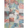 Tapis de salon multicolore tendance Hugo