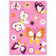 Tapis bébé rose rectangle Amira