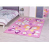 Tapis bébé rose rectangle Amira