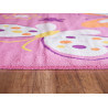 Tapis bébé rose rectangle Amira