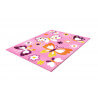 Tapis bébé rose rectangle Amira