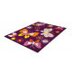 Tapis bébé pourpre rectangle Amira