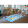 Tapis turquoise pour chambre de bébé Mila