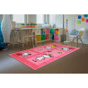 Tapis rose pour chambre de bébé Mila