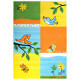 Tapis jaune pour chambre enfant Cuicui