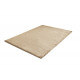 Tapis doux shaggy uni beige pour salon Glitter