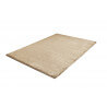 Tapis doux shaggy uni beige pour salon Glitter