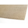 Tapis doux shaggy uni beige pour salon Glitter