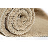 Tapis doux shaggy uni beige pour salon Glitter