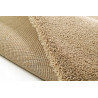 Tapis doux shaggy uni beige pour salon Glitter