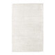 Tapis doux shaggy uni blanc pour salon Glitter