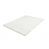 Tapis doux shaggy uni blanc pour salon Glitter