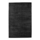 Tapis doux shaggy uni noir pour salon Glitter