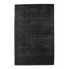 Tapis doux shaggy uni noir pour salon Glitter