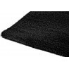 Tapis doux shaggy uni noir pour salon Glitter