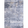 Tapis design rayé gris doiux pour salon Visio