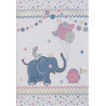 Tapis pour bébé rectangle crème Elefant