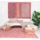 Tapis Lorena Canals en coton rose Water