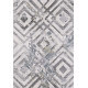 Tapis géométrique blanc rectangle Ivo