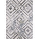 Tapis géométrique blanc rectangle Ivo