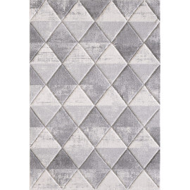 Tapis blanc scandinave à courtes mèches Fedro